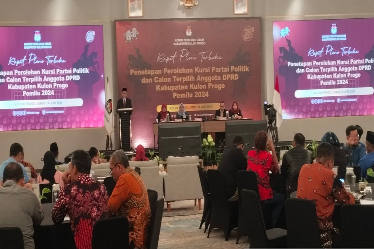 KPU tetapkan delapan parpol mendapat kursi DPRD Kulon Progo