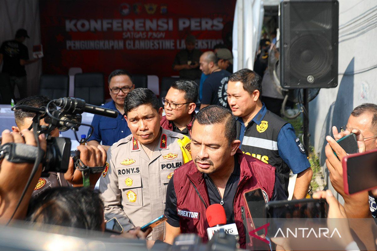 Polri gagalkan produksi 314 ribu butir ekstasi di Medan