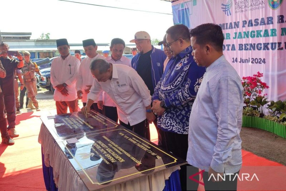Menteri Perdagangan resmikan dua pasar di Provinsi Bengkulu