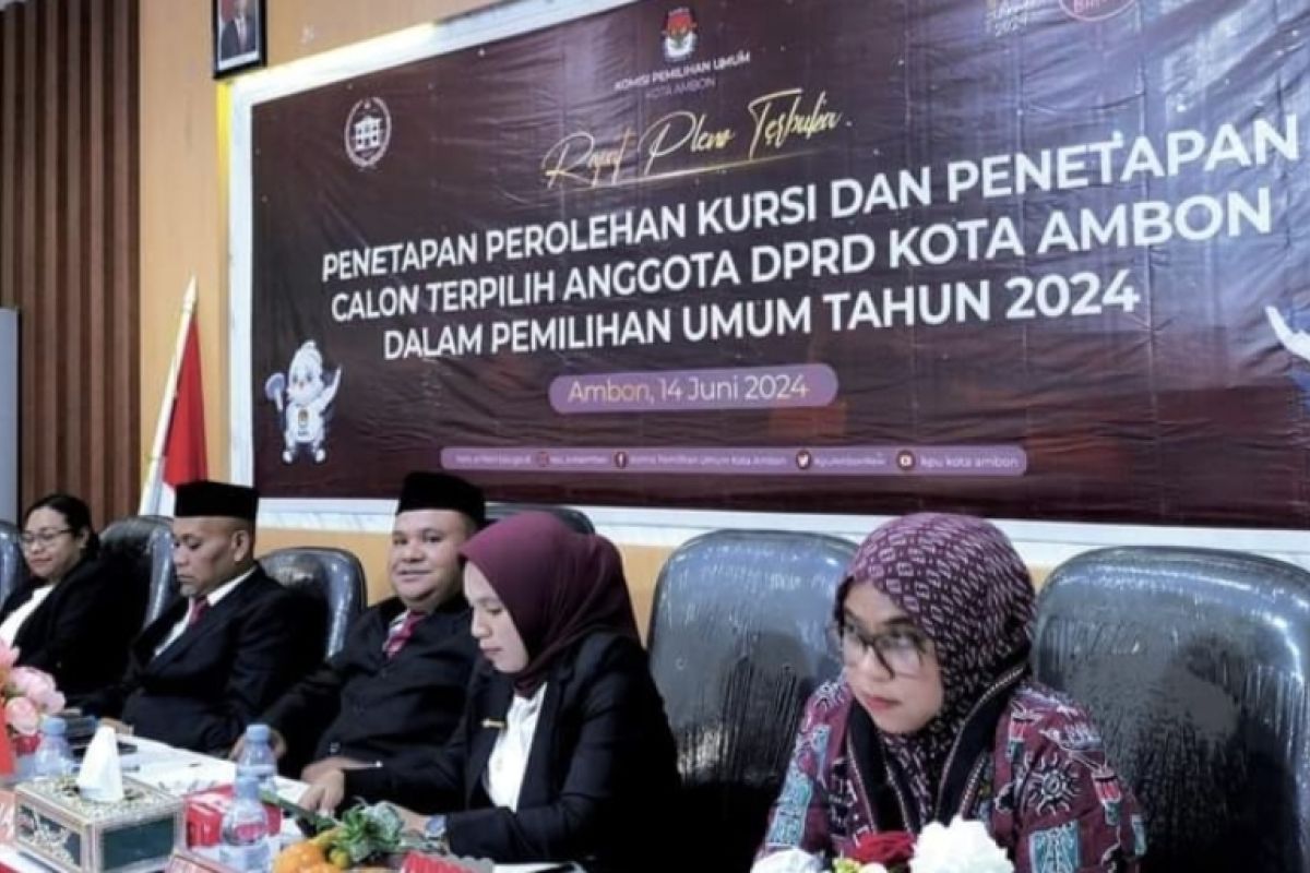 Resmi ditetapkan, 17 wajah baru isi kursi DPRD Ambon