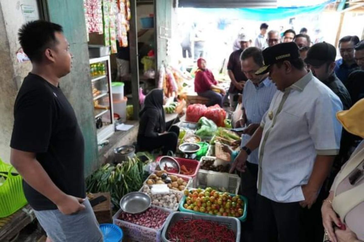 Pj Gubernur Sulbar pantau harga sembako di Polman jelang Idul Adha