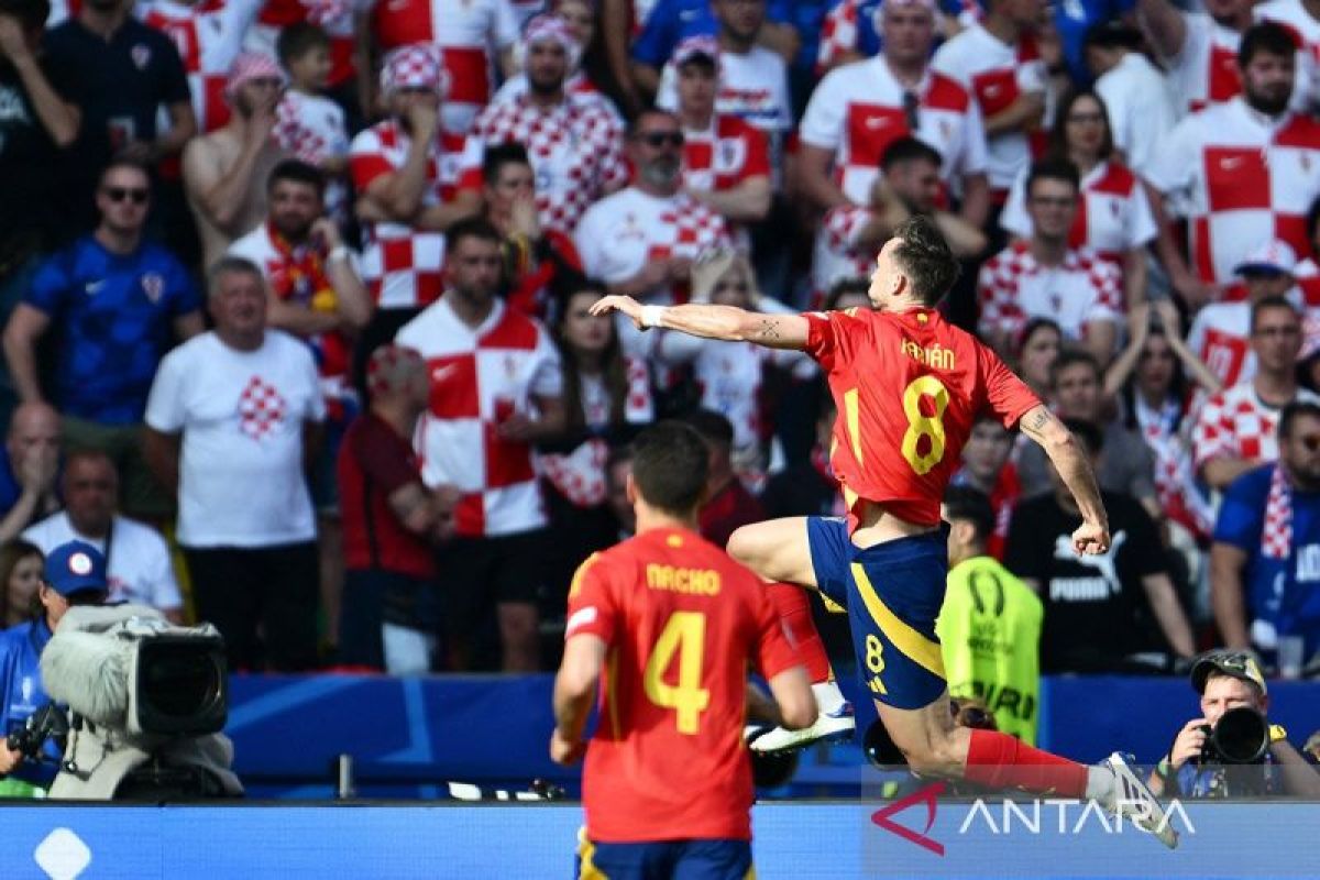 Spanyol ke 16 besar Piala Eropa seusai bekuk Italia 1-0