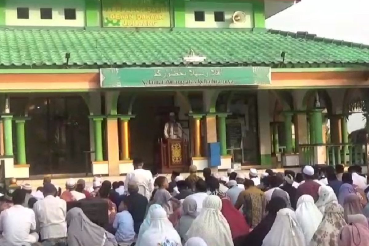 Jamaah Majelis Taklim Baiturrahman Jombang gelar Shalat Idul Adha