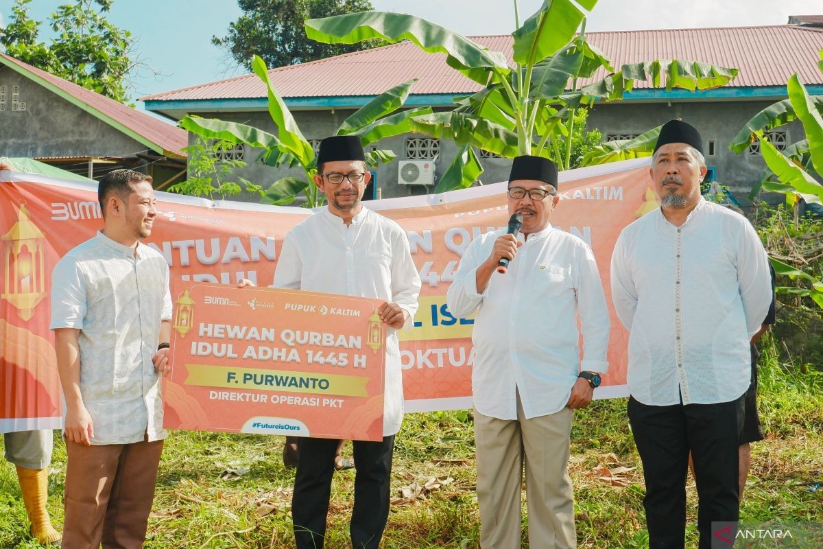 PT Kaltim salurkan bantuan Rp1,355 miliar pada Idul Adha 1445 H