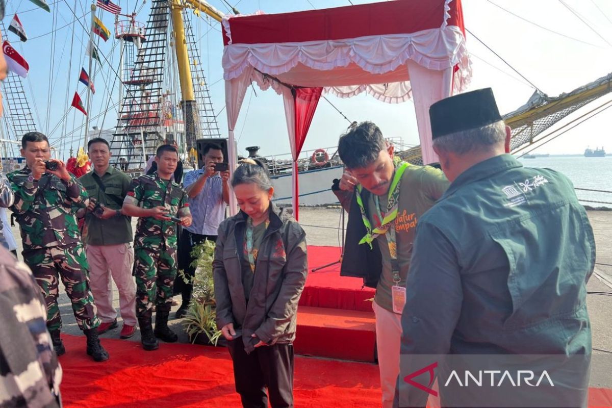 KRI Dewaruci tinggalkan Dumai, bawa Laskar Rempah menuju Sabang