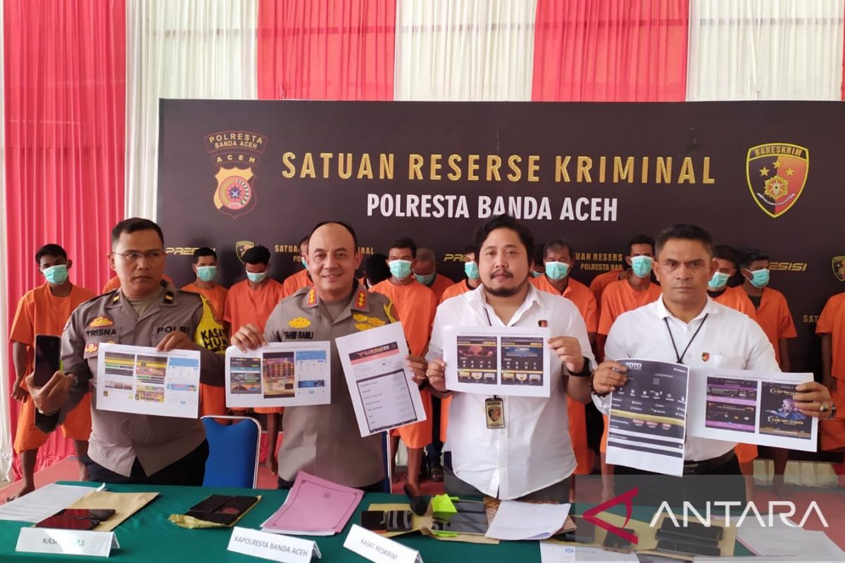 Polresta Banda Aceh tangkap 19 pelaku judi online