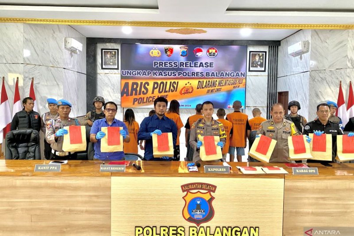 Polres Balangan tetapkan tujuh pelaku sebagai tersangka perdagangan orang