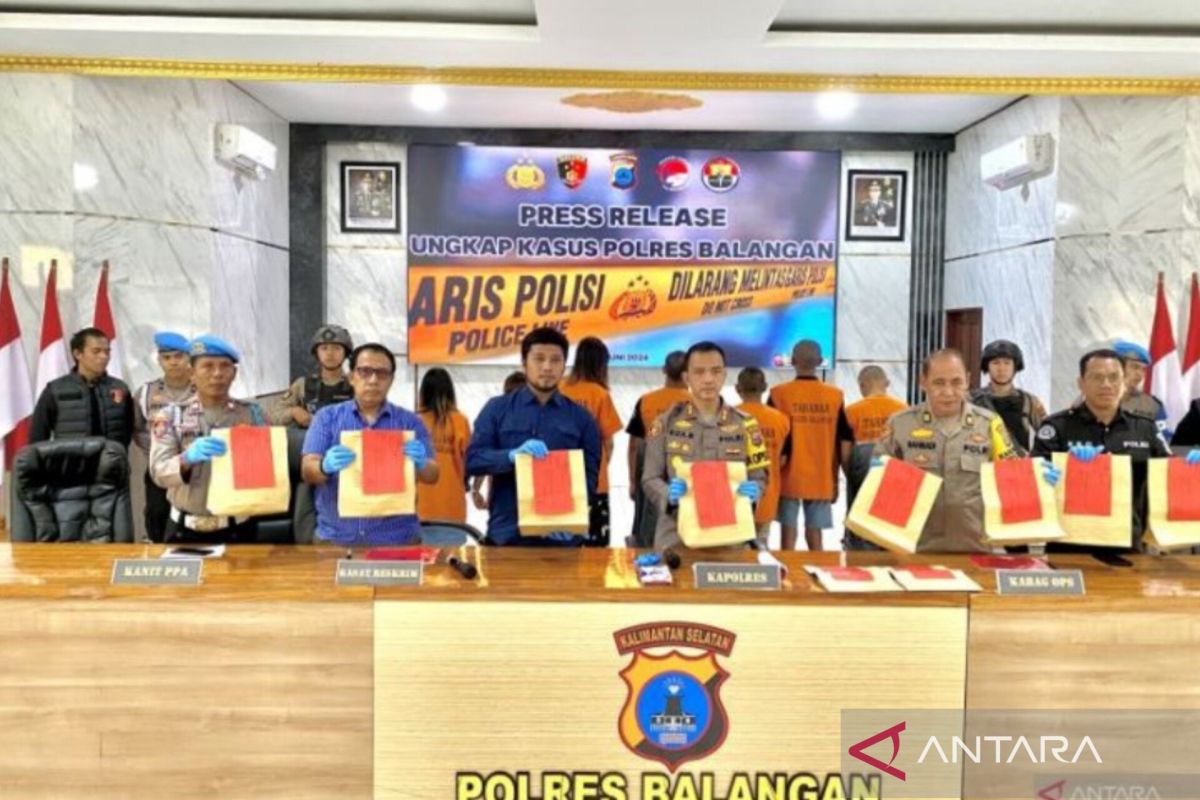 Polres Balangan-Kalsel ringkus tujuh tersangka perdagangan orang