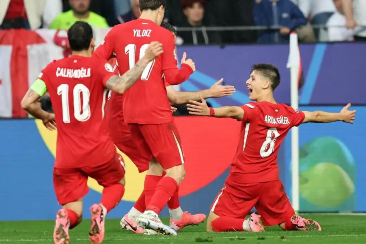 Euro 2024 - Gol spektakuler Arda Guler bantu Turki menang 3-1 atas Georgia