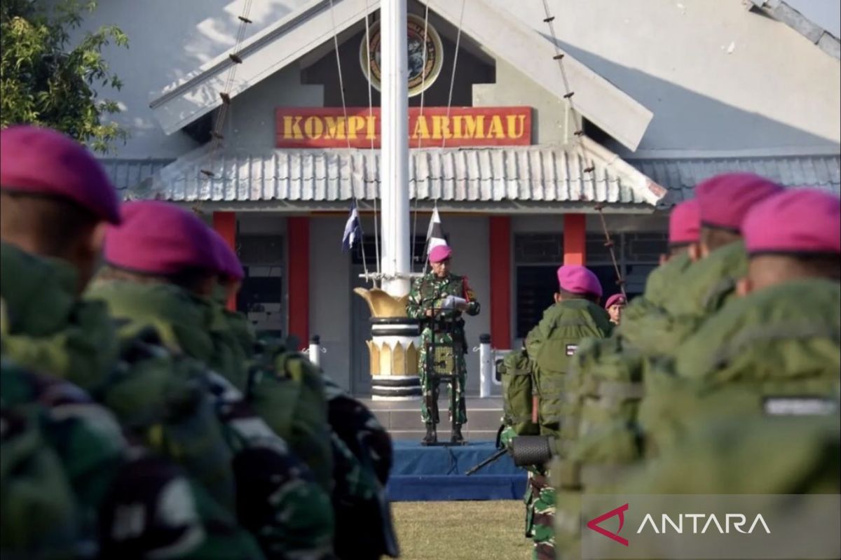 TNI AL berangkatkan pasukan Marinir jaga perbatasan dan pulau terluar