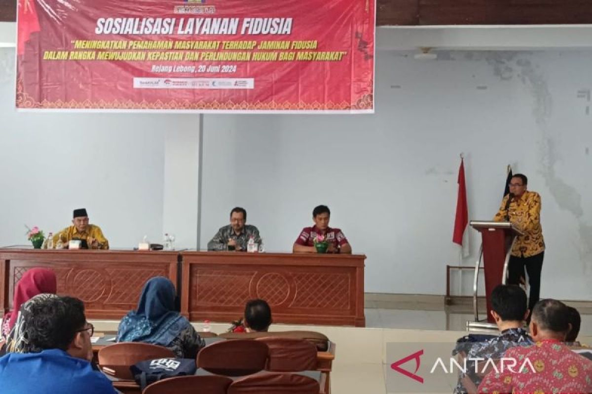 Kemenkumham Bengkulu sosialisasi layanan fidusia ke Rejang Lebong