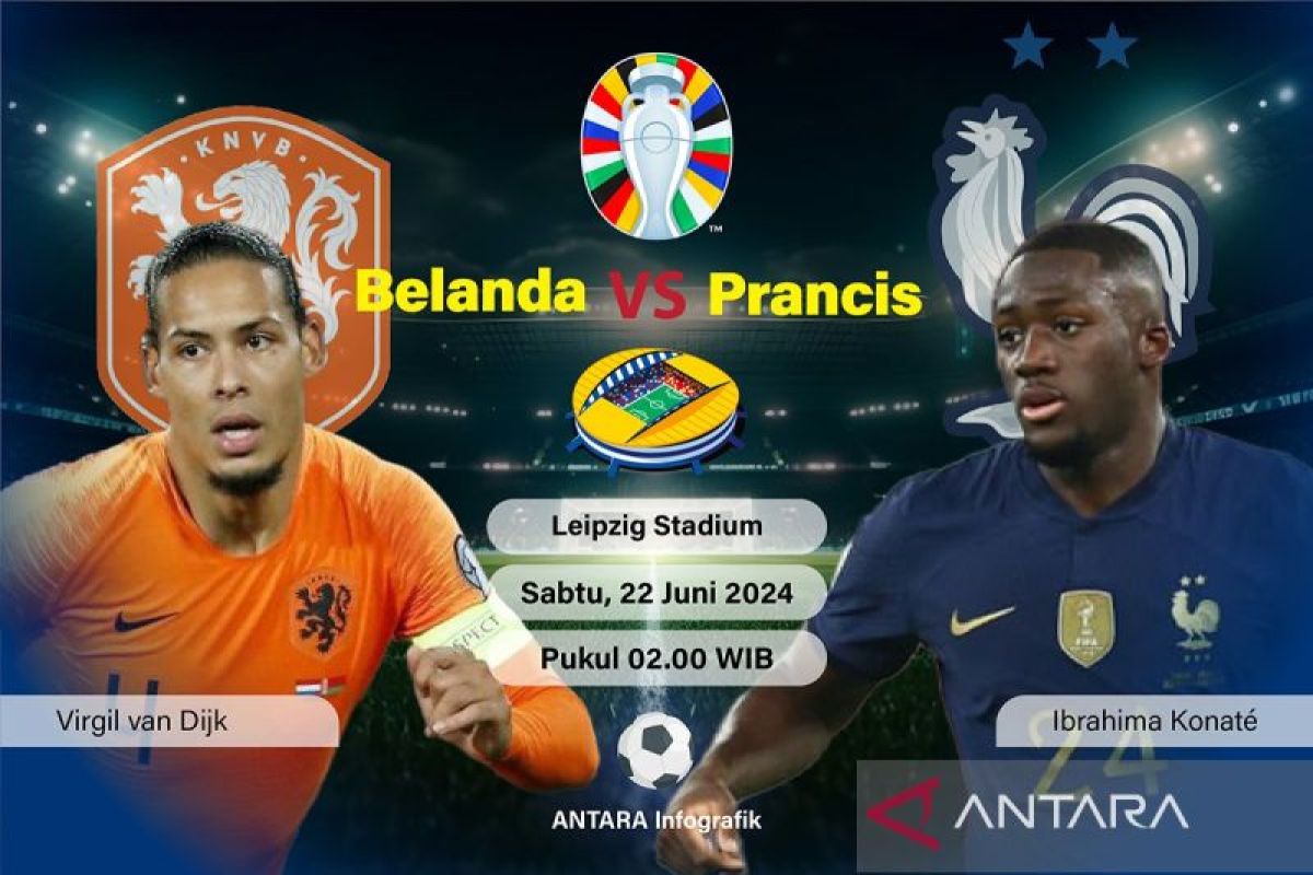 Piala Eropa 2024: Prancis vs Belanda, ofensif Oranye dihadang pragmatisme Les Blues