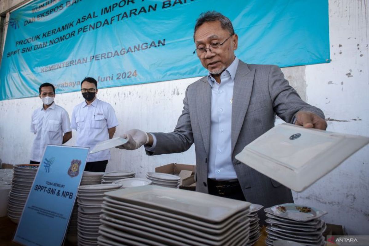 Mendag ungkap produk keramik impor ilegal senilai Rp79,8 miliar