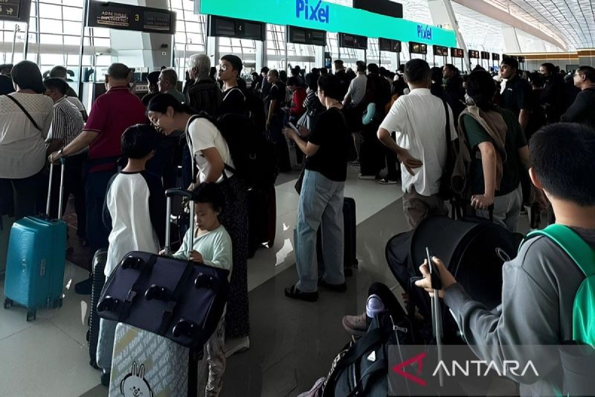 Penumpang di Bandara Soetta menumpuk akibat gangguan server PDN