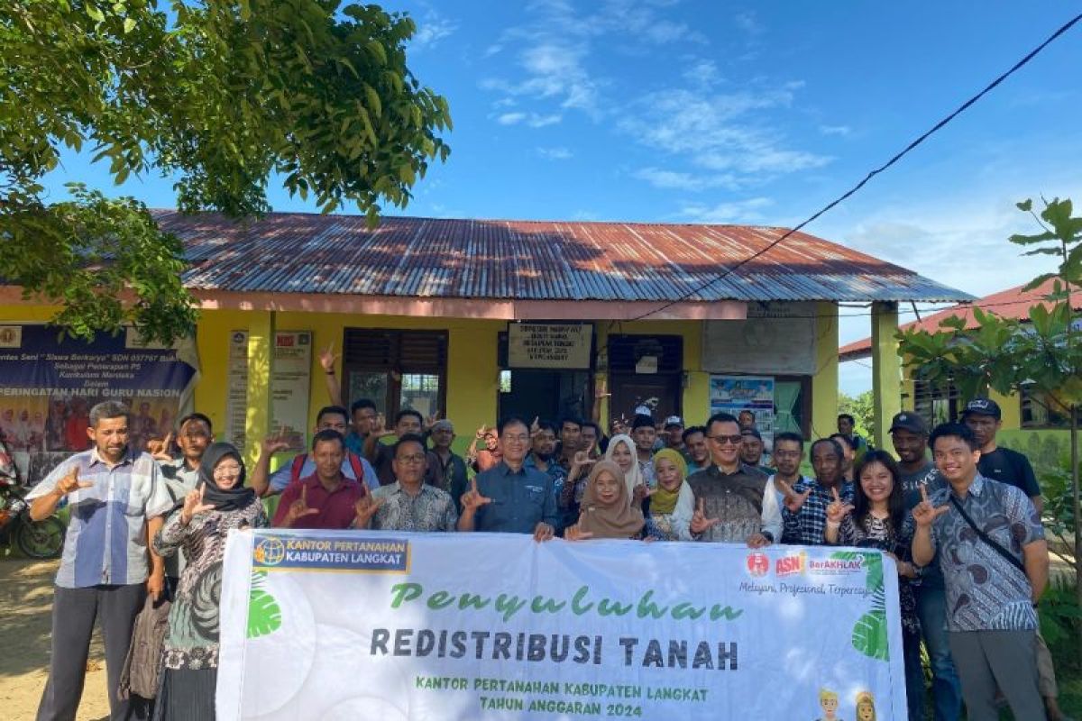 BPN Langkat lakukan penyuluhan redistribusi tanah di Pematang Jaya