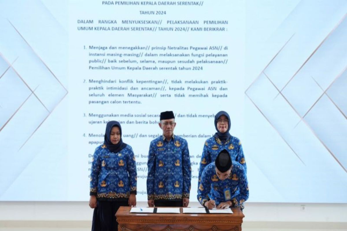 ASN Sulbar mendeklarasikan netralitas pada Pilkada Serentak 2024