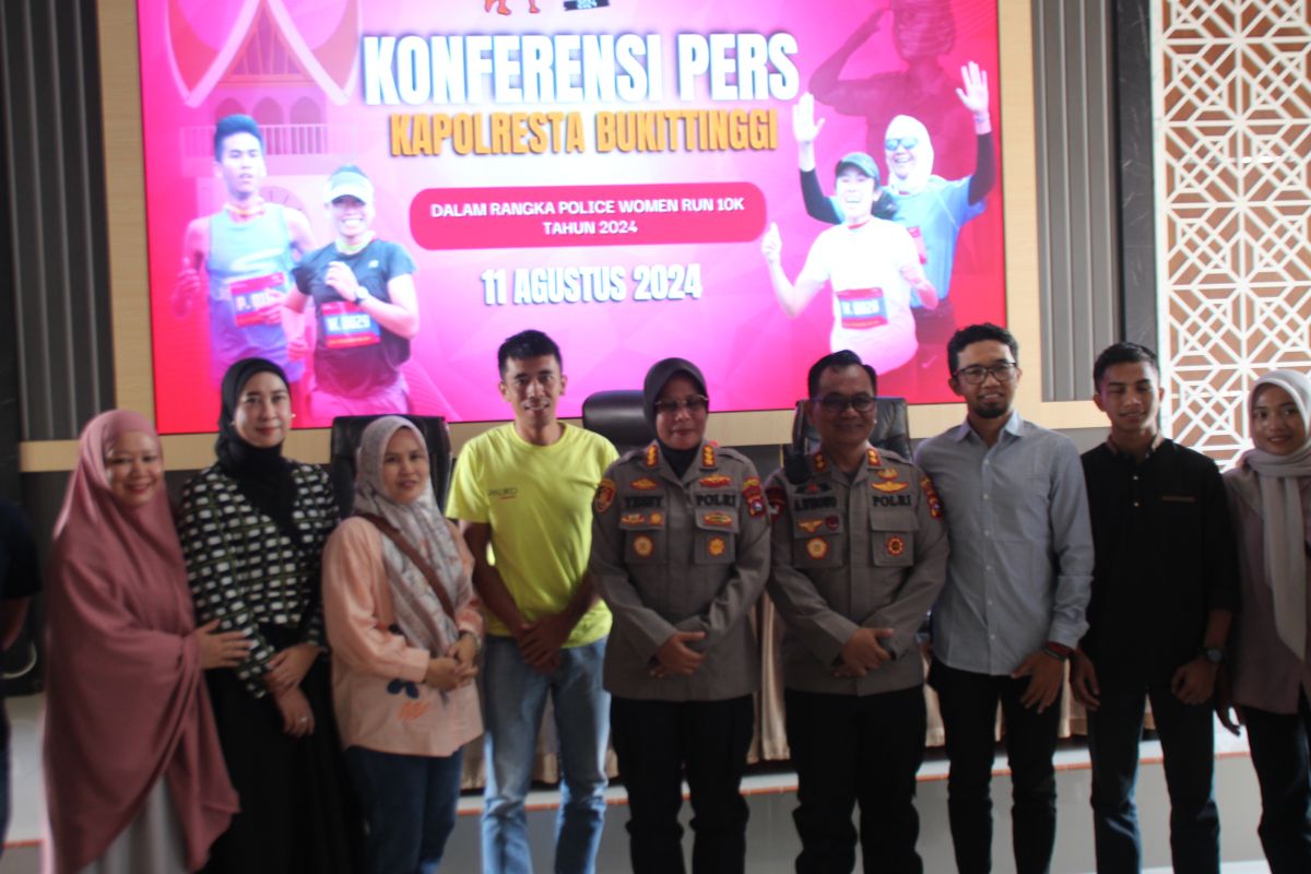 Polresta Bukittinggi gelar Police Women Run 2024