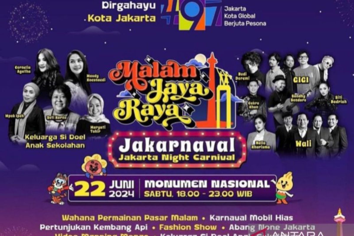 Jakpus siapkan ragam band untuk hibur pengunjung Monas pada 22 Juni