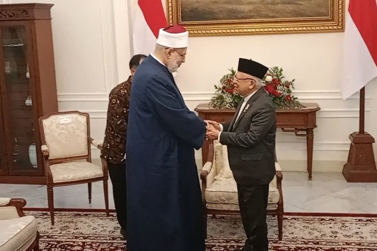 Wapres Ma'ruf terima kunjungan Wakil Grand Syekh Al Azhar
