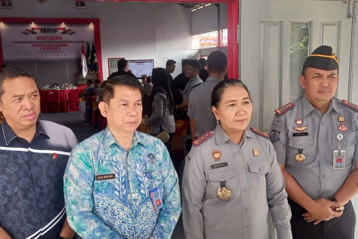 Kemenkumham Lampung komitmen bebas dan bersih narkoba