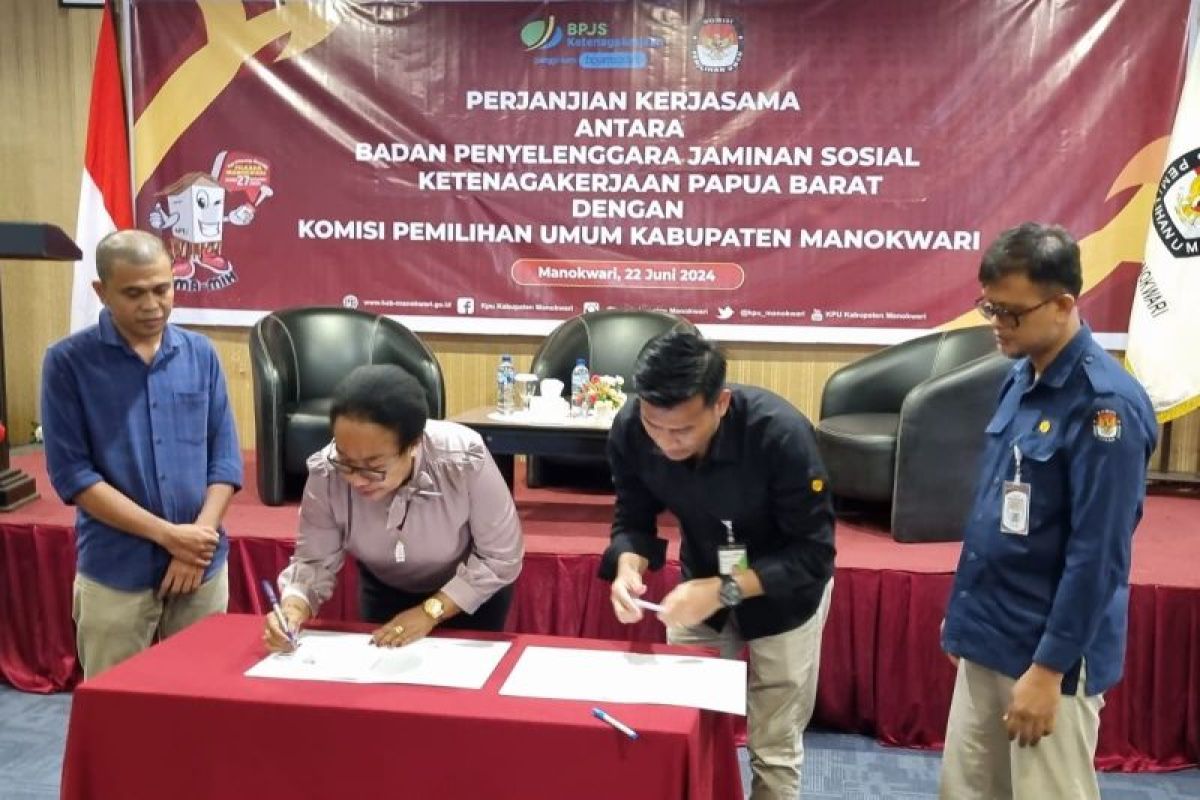 KPU Manokwari lindungi penyelenggara pemilu dengan program jamsostek