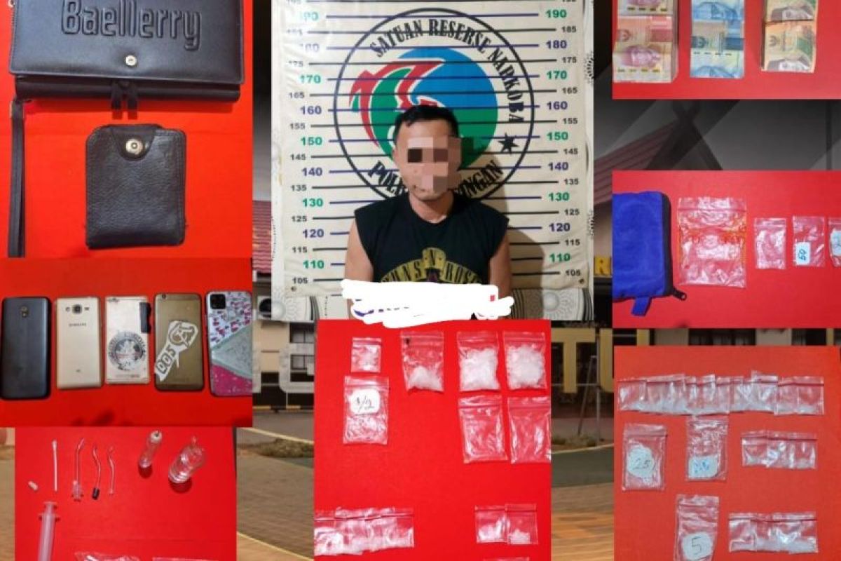 Polres Balangan ringkus seorang pengedar beserta 35 paket sabu