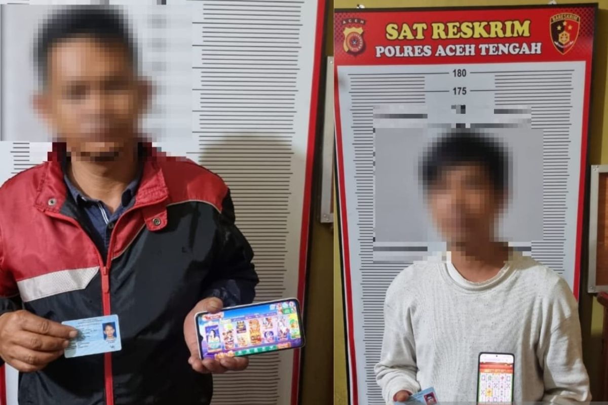 Asik main judi online, dua warga Aceh Tengah diringkus polisi