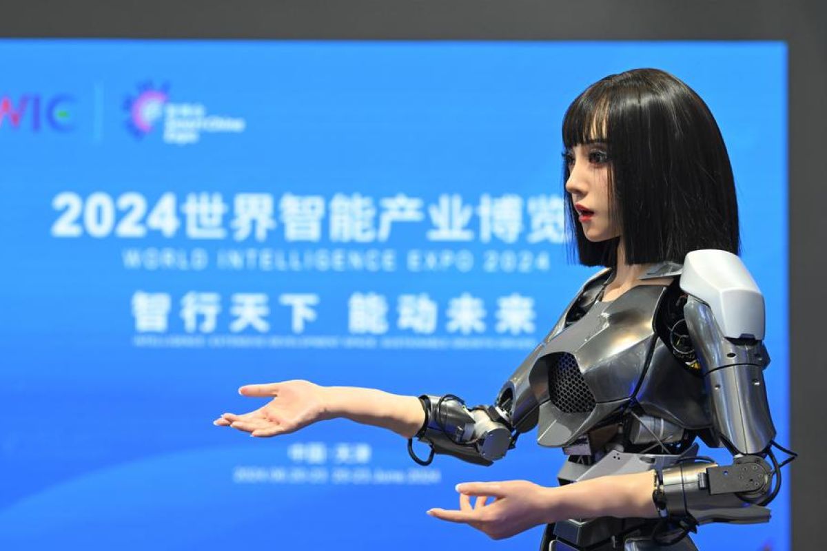 Robot AI jadi pusat perhatian di World Intelligence Expo 2024 China