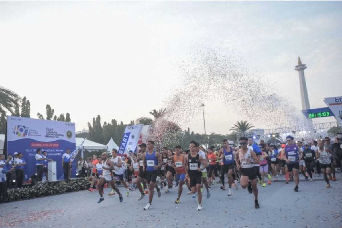 Pelari Kenya raih posisi teratas di BTN Jakarta International Marathon (Jakim) 2024