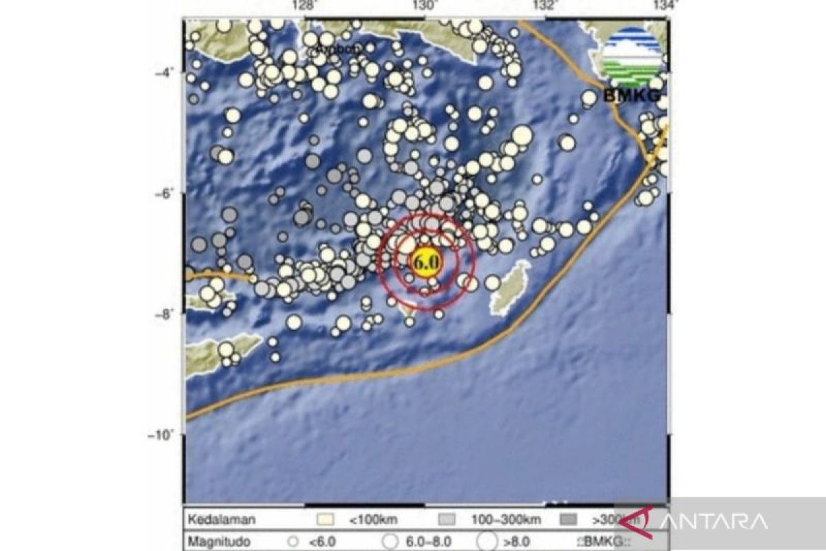 Gempa M6 Maluku, dipicu subduksi Laut Banda