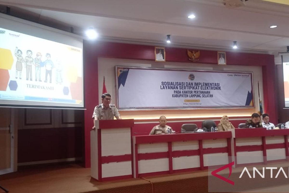 BPN Lampung Selatan sosialisasikan sertifikat elektronik cegah calo tanah