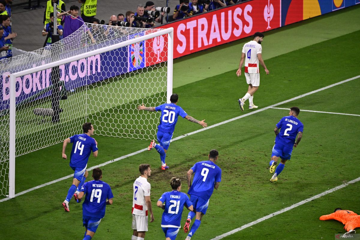 Piala Eropa 2024 - Laga Italia vs Kroasia berakhir imbang 1-1