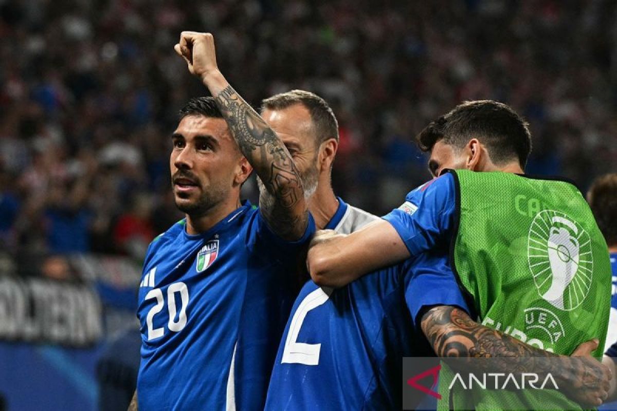 Gol menit akhir Mattia Zaccagni sempitkan harapan Kroasia di Euro