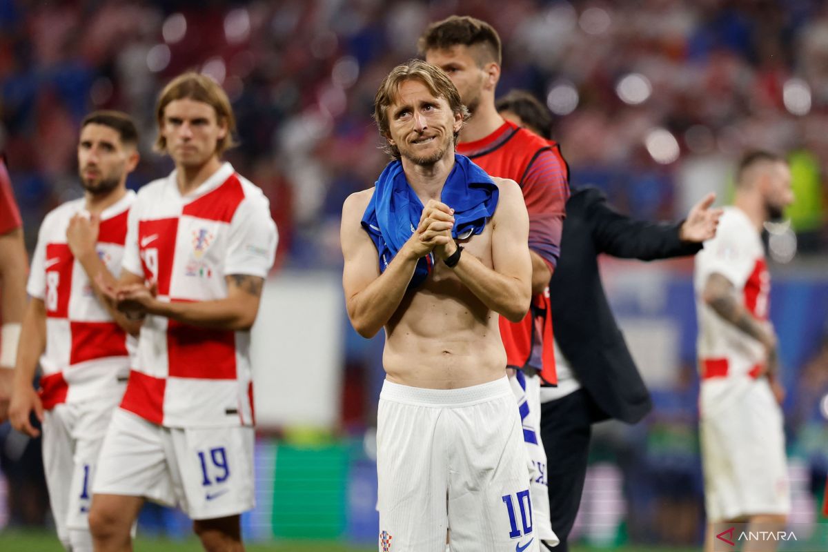 Kroasia kebobolan di menit akhir, Modric: sepak bola terkadang kejam