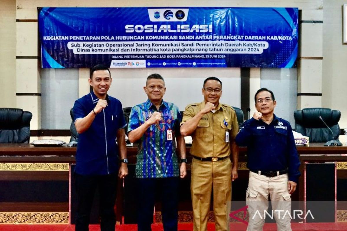 Diskominfo Pangkalpinang sosialisasikan pola hubungan komunikasi sandi dan keamanan siber