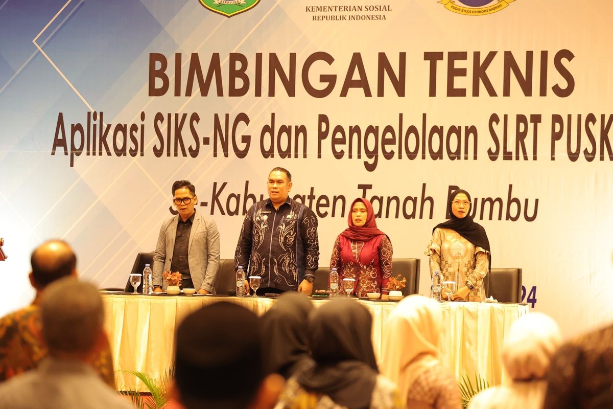 Dinsos Tanbu gelar bimtek SIKS-NG dan Pengelolaan SLRT Puskesos