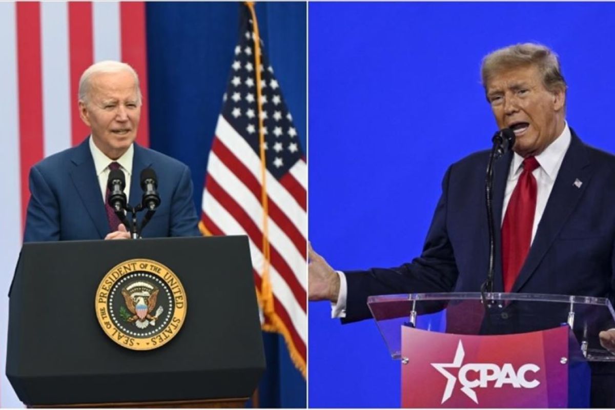 Biden dan Trump saling menyerang pada debat pertama Pilpres AS 2024