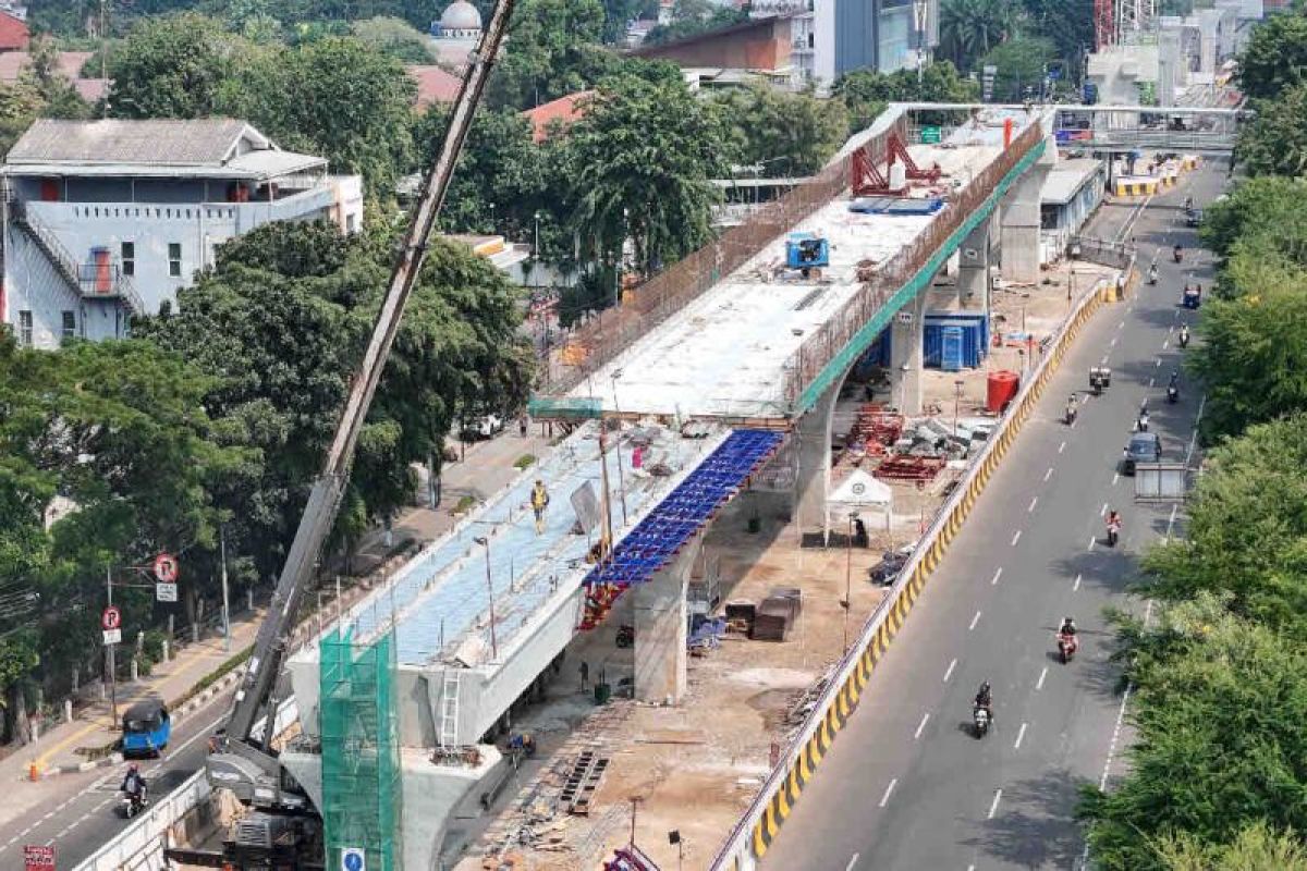 LRT Jakarta Fase 1B ditargetkan rampung kuartal ketiga 2026