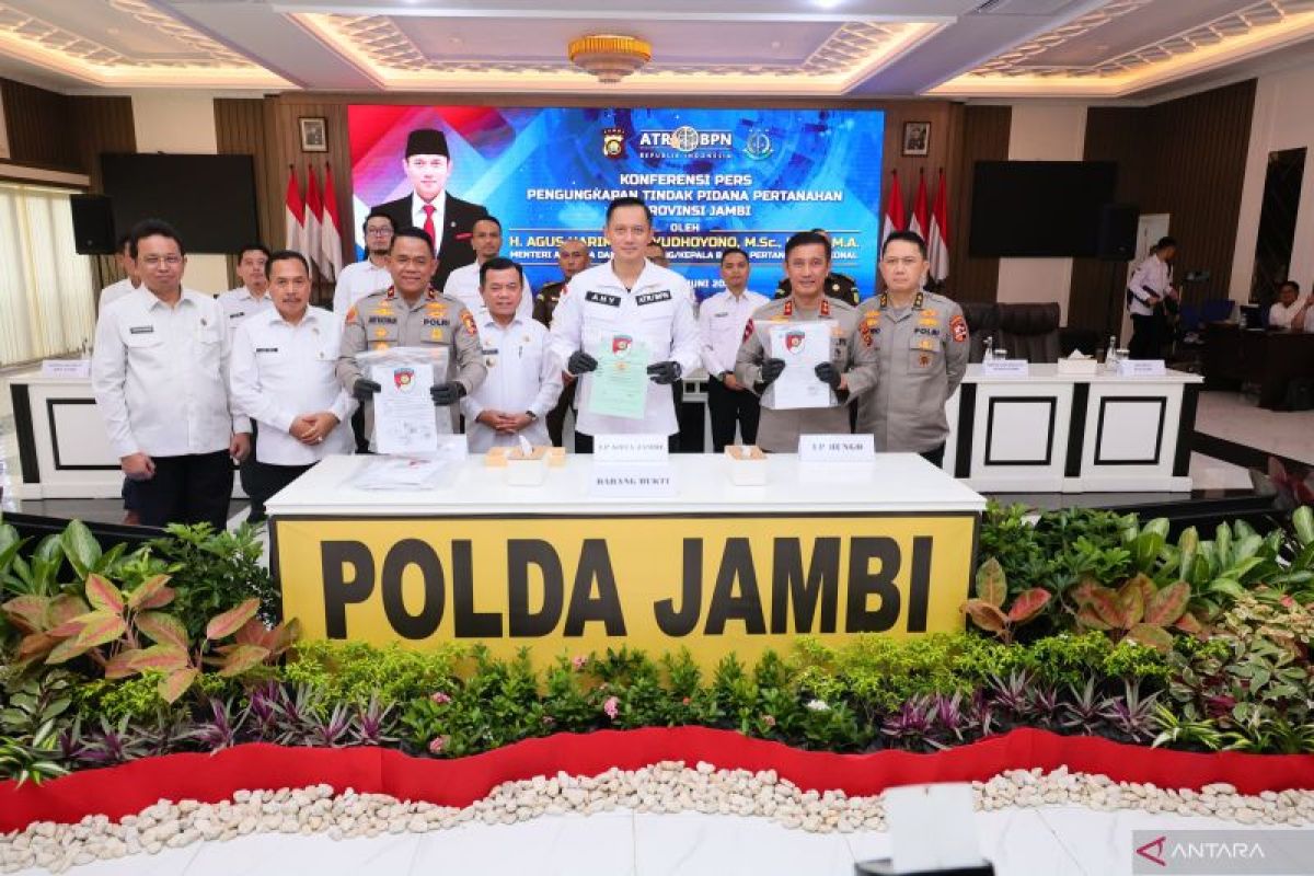 Gebuk mafia tanah di Jambi, ATR selamatkan uang negara Rp1,19 triliun