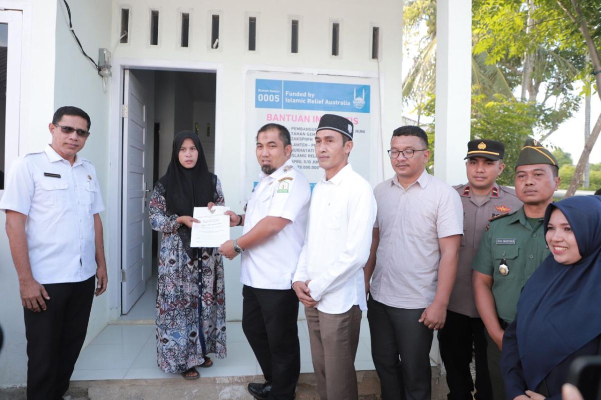 Islamic Relief bangun rumah dhuafa tahan gempa di Aceh Besar