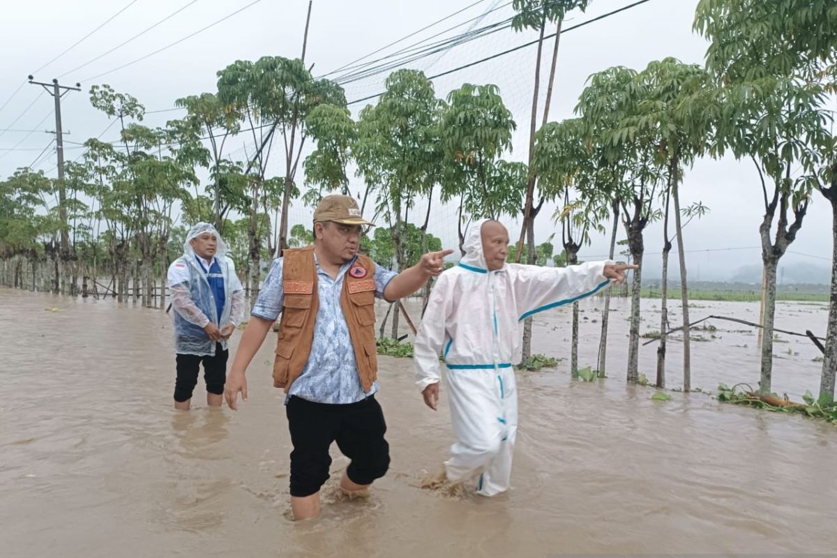 Wabup Gorontalo tinjau lokasi pastikan penanganan banjir