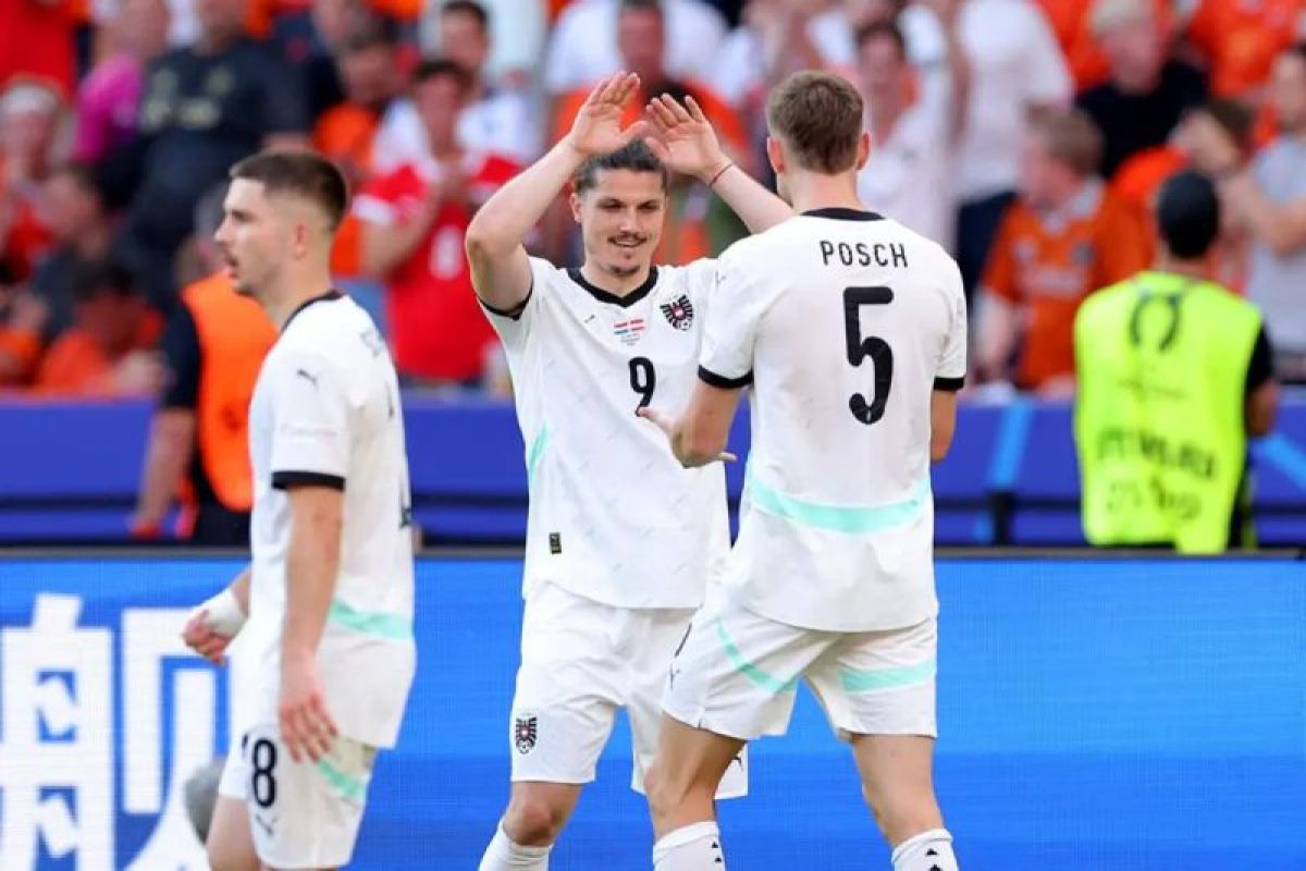 Euro 2024 - Austria lolos 16 besar sebagai juara Grup D usai kalahkan Belanda 3-2