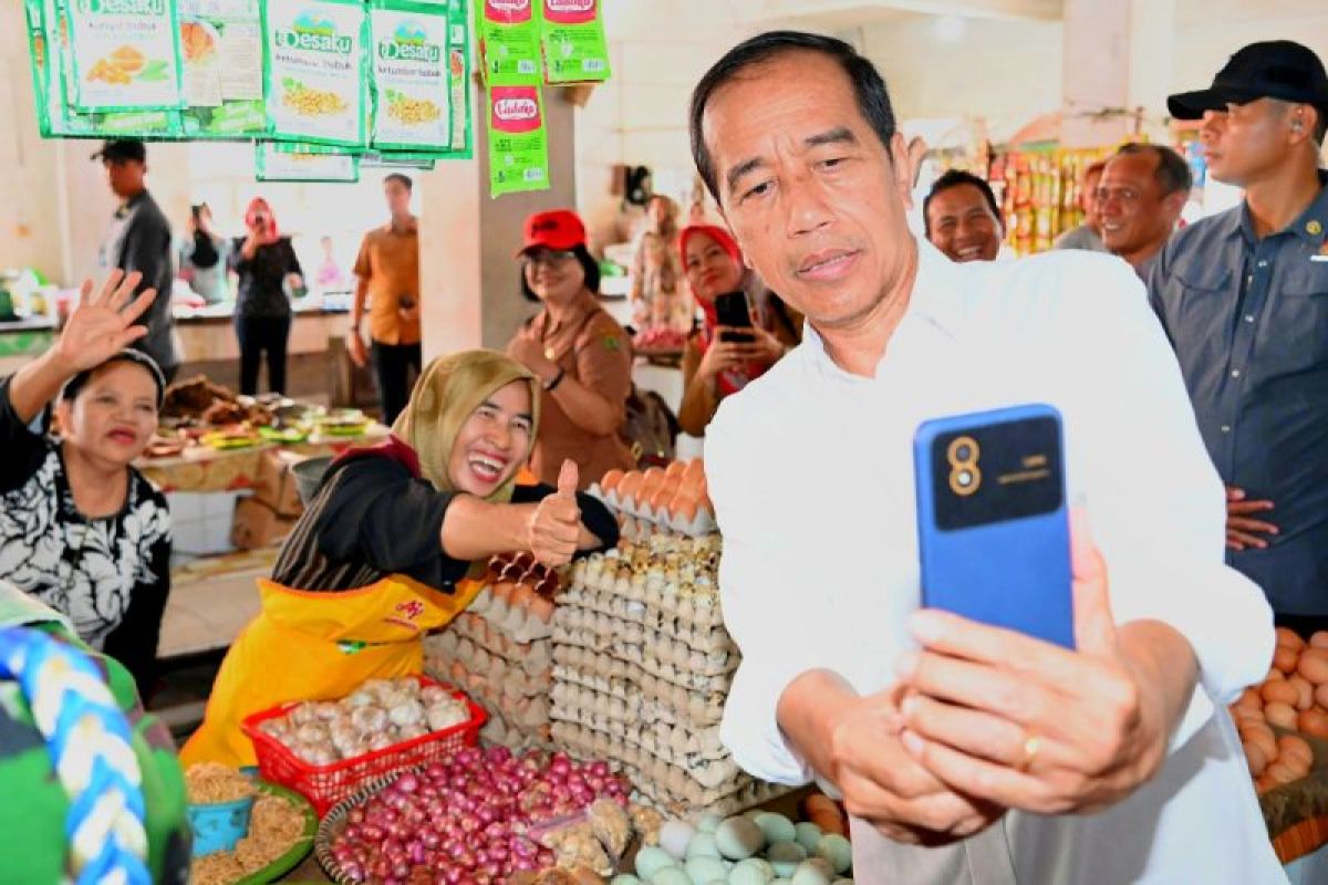 Presiden Jokowi sebut kondisi harga bahan kebutuhan di Bartim baik-baik saja