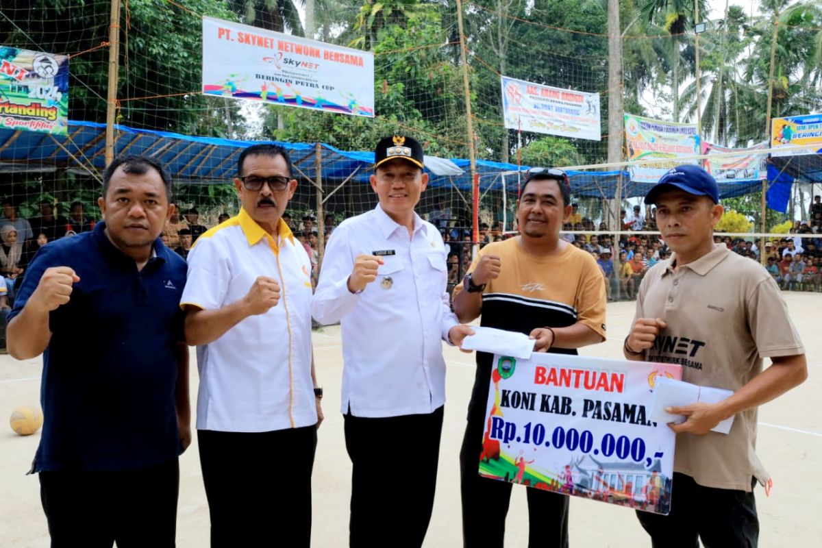 Bupati Sabar AS tutup turnamen Volly Putra Beringin Cup