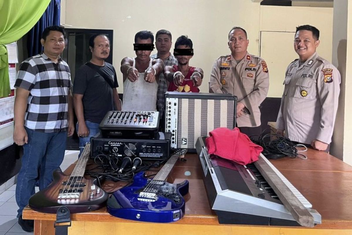 Polisi ringkus pelaku pencurian alat musik Gereja