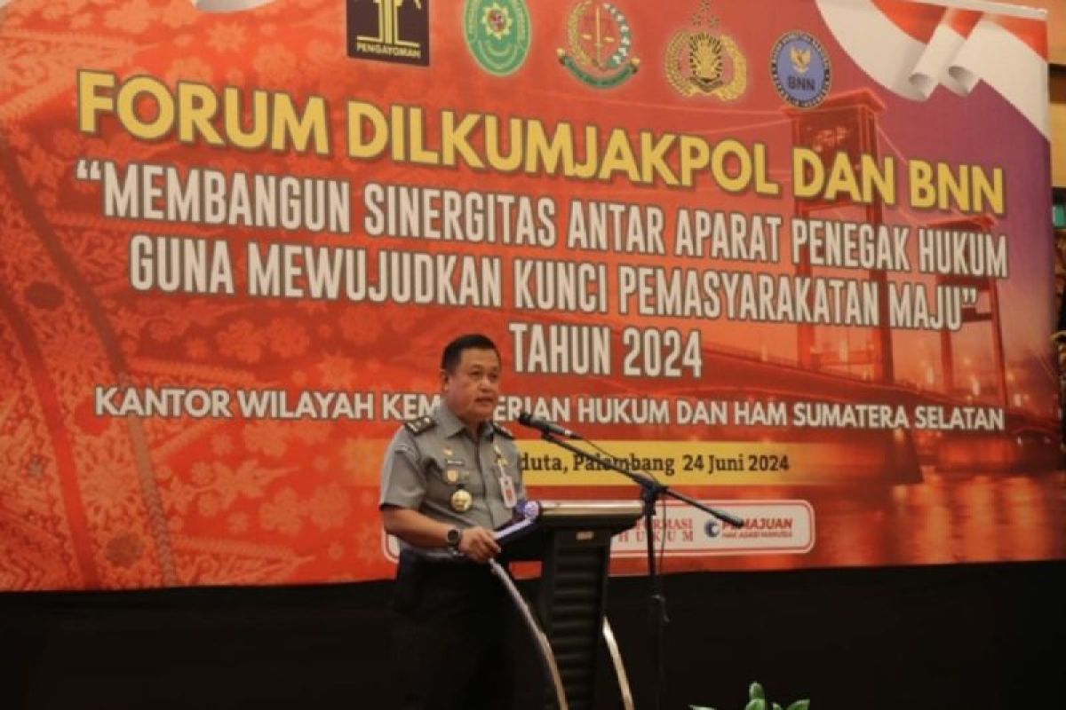 Kemenkumham Sumsel  bangun sinergi antaraparat melalui Dilkumjakpol