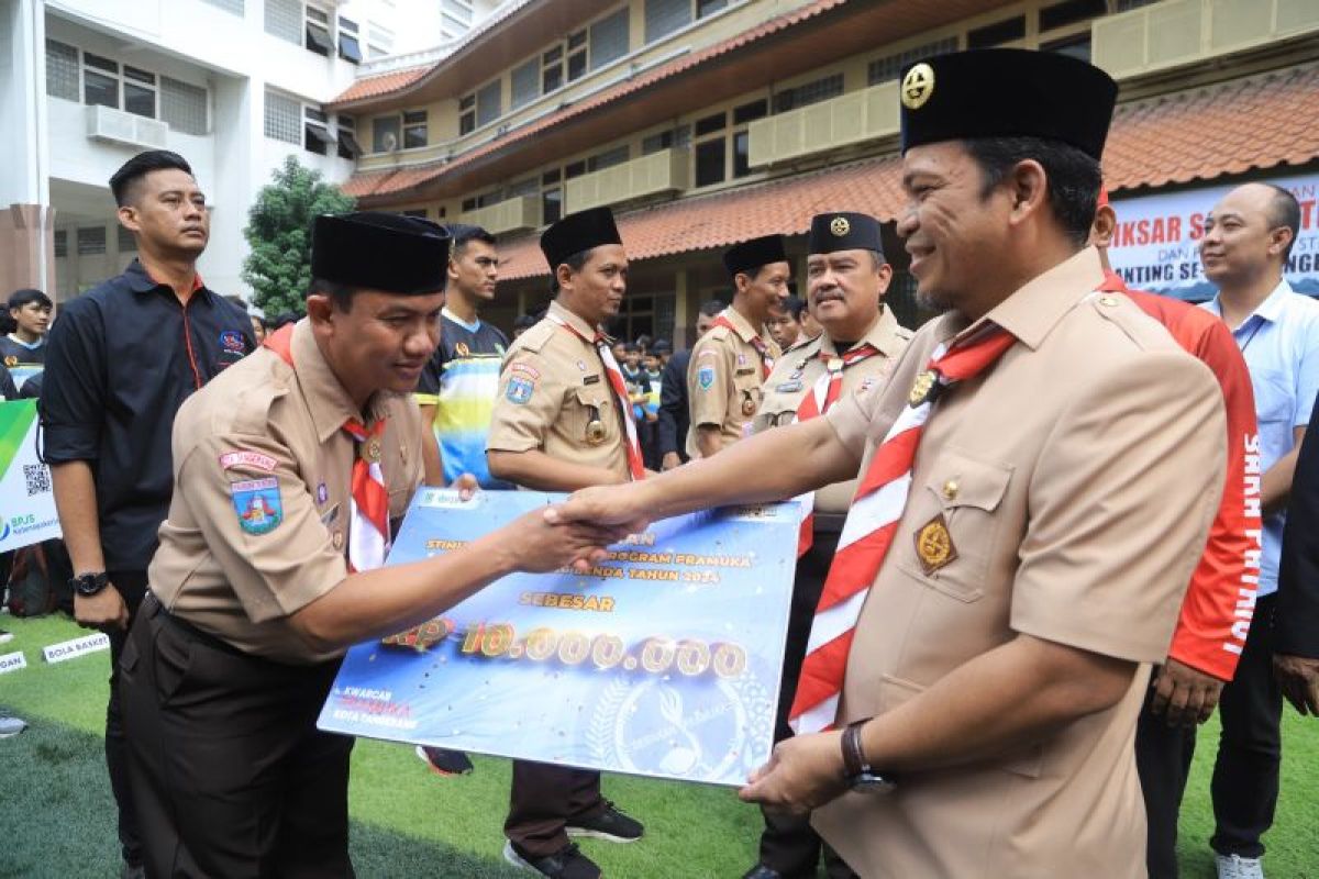 Kwaran Pramuka Kota Tangerang peroleh stimulan Rp10 juta