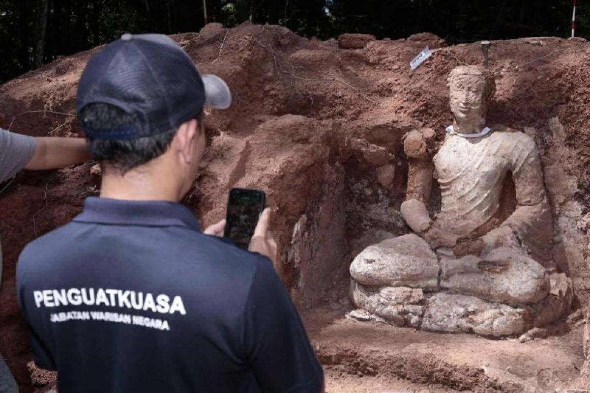 Peneliti temukan arca Buddha abad ke-7 di Situs Bukit Choras, Kedah, Malaysia