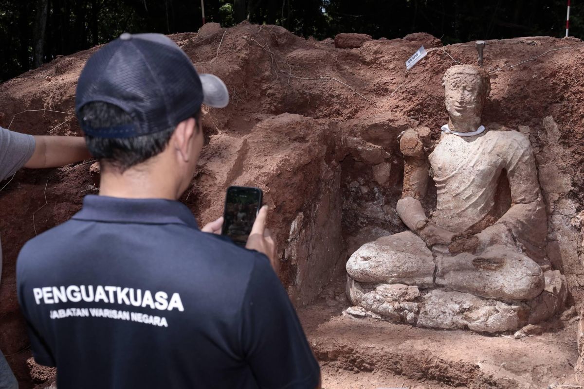 Peneliti temukan arca Buddha abad ke-7 di Situs Bukit Choras, Kedah