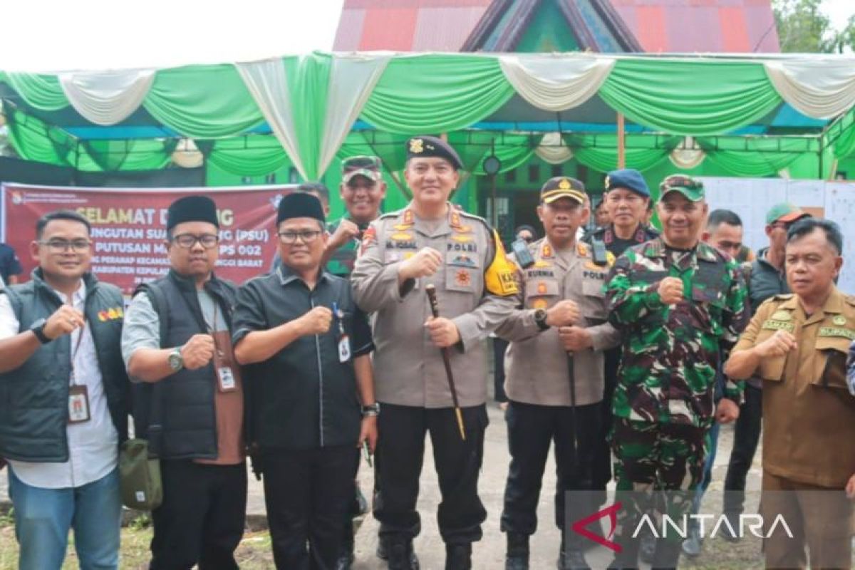 PSU di Meranti langsung ditinjau Kapolda, KPU dan Bawaslu Riau